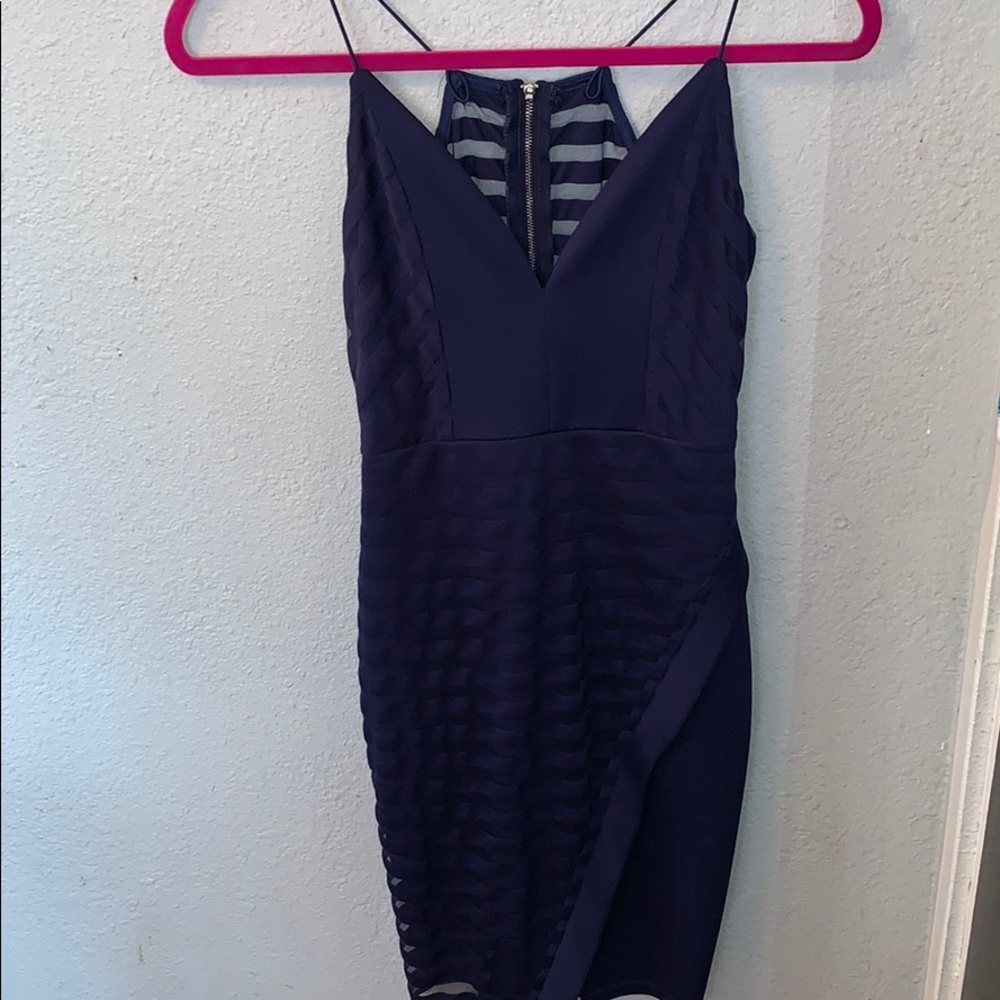 Fancy Navy Blue Dress